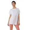 Women's yoga wear designer light yoga short top white quick-drying short-sleeved T-shirt