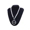 Necklaces Pearl Chain OT Clasp Greek Letters Sigma Gamma Rho Choker Statement Soror Necklaces