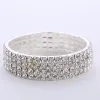 Brins Vente chaude plusieurs styles mode Crystal Stretch Shine Bracelets For Women Couple Girlsfriend Bangles Wedding Bridal Cadeaux 2024