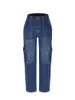 jeans womens ljeans women cargo jeans pantaloni tasca bagliore sciolto a metà cerniera poliestere poliestere denim punk sping women jeans baggy jeans y2k jeans