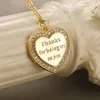 Pendants "Thanks For Being My Mon" Necklace 925 Sterling Silver Mom Heart Jewelry Mothers' Day Gift C-A335a