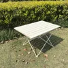 Camp Furniture Camping Tafel Aluminium legering Vouwlichte picknick met draagtas voor BBQ Beach buitenshuis BBQ