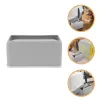 Housebreaking Cat Litter Scoop Holder Universal Cat Litter Scooper Stand Durable Storage Container Bathroom Trash Can Cleaning Storage Grey
