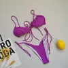 Kobiety stroje kąpielowe toltolq bikini micro mini kobietom kostium kąpielowy 2024 seksowna bandaż brazylijska zestaw push biquini plażowy