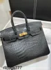 ALligator American Platinum Skin Borse Bk25 Borsa MANUALE FULLE DOMUNE FILO CERA CUSE CERA PORTATIFICA LUGO LUGO MAGUINE MAGUINE