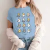 レディースTシャツのぽっちゃりコカチエルコレクション女性用オウムティーハラジュクレディースTシャツソフトグラフィックルーズ240423