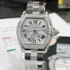 Cadran fonctionnant automatiquement des montres Carter Limited Time Special Offre Sports Car Series Mécanique automatique W62025V3 Diamond arrière incrusté Homme Watch Swiss Wristwat