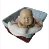 Kuddar Nyfödd babyfotografering Posing Pillow Basket Filler Photo Prop Cushion Toddler Assistant Filt 35x40cm