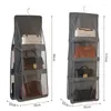 Sacos de armazenamento 6/8 Pocket Boardrobe Solfing Bag Cabinet Organizador para calças Meias Armário de parede da porta de roupa de baixo