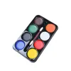 Pintura de tinta face Pintura FACE Paleta Party Party Banquet Art Figurino Pintura de pigmento Kit de bandeja de colorir Kit Acessórios de beleza cor aleatória d240424