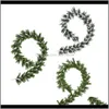 Levererar hemfestliga kransar Gardenpcs Artificial Pine Leaf Vine, Wedding Backdrop Arch Wall Decor, Fake Hanging Plant Ivy for Table Festi