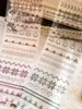 Enveloppe-cadeau Vintage Tricoter Washi Pet Ruban pour carte Faire du bricolage Plan décoratif Sticker Decorative