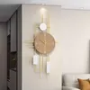 Wandklokken creatief licht luxe woonkamer eenvoudige en modern oogverblindend huis mode restaurant slaapkamer kunst mute klokontwerp