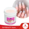 Liquids ISAYBEAUTY 120g Nail Acrylic Powder White Pink Clear Carving Crystal Polymer Builder Nails Extension power dipping nail polish