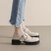 Chaussures habillées Mary Jane Gétille en cuir loli féminin 2024 Été rétro épais bas au fond du talon jk uniforme