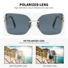 Lunettes de soleil pour femmes Loyaux courbes verres de soleil polarisés pour hommes anti-bleu clair des lunettes avant-garde style mode tendance 240415