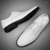 Zapatos casuales de alta calidad Negocios de alta calidad Genuinos cuero de cuero Estipado al aire libre Oxfords masculinos