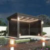 Muebles de campamento Oude Gazebo Gazebo Garden Garden Estilo chino Tombra eléctrica Pergolio de aluminio Pavilio de cuatro esquinas