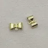 Colliers Nouvelles arrivages!12x8mm 200pcs Copper Painting Bows Connecteurs pour collier fait à la main / pièces de bricolage de boucle d'oreille, FinDings Components des bijoux
