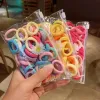 Accessoires 50pcs / ensemble Corde à cheveux coréenne Couleur de bonbons anneau de cheveux filles serviette de serviette de serviette élastique élastique élastique