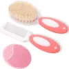 Toys Baby Hair Brush Conjunto para crianças recém -nascidas Cerdas macias Berço de berço Bush Presente Acessórios para bebês Bathing Bathing Soft Comb