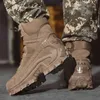 Vinterskor Militär Tactical Mens Boots Special Force Leather Desert Combat Ankle Boot Army Mens Shoes Plus Size 240418