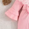 One-Pieces Baby Girl Newborn Onesies Romper 018 Months Toddler Clothing Infant Long Sleeve Cute Lace Collar Button Jumpsuit