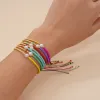 STRANDS GO2BOHO NATUURLIJKE PEARL BRACELPELEN Waterdicht touwketen Bangle verstelbare armbanden voor vrouwen tienermeisje Handgemaakte Jewellry Pulsera