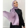 Etnik Giyim Müslüman Satin Eşarp Kadın Lüks Abaya İpek Hijab İslami Kurtuluş Hijabs Kadın Anında Abayas Şal Jersey Elbise Türban