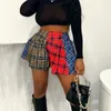 Shorts voor dames 10 Groothandel 2014 Spring Plaid Women High Taille Casual Sporty Losse Y2K Checked Short Pants Deskled 10615