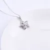 Pendants Pekurr 925 Sterling Silver Hollow Waterdrop Spot Zircon Star Necklaces For Women Round Gem Party Jewelry Gifts