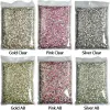 Decorations Wholesale 14400pcs Flatback Crystals Nail Rhinestones For Nails 3D Nail Decorations SS3SS20 Diy Glass Gems Stones AB Bulk