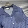Brand Kids Designer Ubrania Letnie chłopcy Zestaw koszuli dla dzieci Rozmiar 100-160 cm gradientowy niebieski wzór koszula i szorty 24 kwietnia