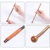 Coffee Scoops 1pc Japanese-style Household Milk Tea Honey Stirring Stick Creative Log Threading Long Handle Spoon