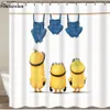 Bathroom 3d yellow shower curtains Mischievous Series Shower Curtains Cartoon Polyester Waterproof Bathroom Curtain C18112201253r