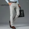Мужские брюки Linfeld Mens Chotcon Casual Etrate мужские брюки Man Long прямые высококачественные 4 цвета плюс классические брюки для мужчин для мужчин