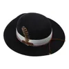 Berets Cosplay Flat Top Hat шерсть Fedora Jazzhat Musical Festival аксессуары для костюмов Dropship