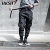 Erkekler Pantolon HKSH Bahar Sonbahar Modaya Desen Tozluklar Çok Cep Fonksiyonel Kargo Teknik Giyim Tide Koyu Taktik Şık HK0384