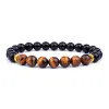 Bangle Tiger Eye Obsidian Hematiet armbanden Men Fashion Natural Stone Triple Protection Armbanden Health Balans Healing Soul Sieraden