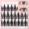 False Eyelashes Black Thick DIY Clusters Eyelash Extensions Realistic Look Lash Extension Kit Gift For Friends Family Members