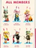 Docks Bonnie Journey of Streets Series Anime Figures Kawaii Rabbit Action Model 1/12 BJD Doll Girls Kid's Toys Surprise Birthday Presents