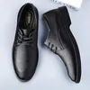 Casual schoenen Echte lederen heren zachte antislip rubber Oxford trouwjurk klassiek zakelijk mannelijk schoeisel