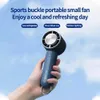 Andere apparaten 2024 Nieuwe handheld Portable ventilator Opladen met flash luchtkoeler Pocketventilator Outdoor Camping draagbare airconditioning J240423