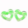 Decorative Flowers 50/100pcs Miniature Hollow Lovely Heart Cabochons Flatback Glitter Confetti Hearts Resins DIY Jewelry Necklace Hair Phone