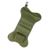 Täcker jul taktisk molle strumpa militär hängande socka multifunktion hund boneshape lagringsmagasin påse