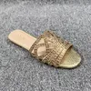 Slippers 2024 Zomer Rhinestone Fashion Flat Peep Toe Dames Beach Casual Flip Flip Sandals Pantuflas de Mujer