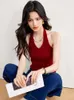 Women's Tanks Korean Camisole For Women Ribbed Slim Fit Crop Tops Y2k Summer Fashion Female Red Tank 2024