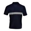 Polos Navy Wysoka widoczność koszula odblaskowa Work Polo Shirt Bezpieczeństwo Tshirt Mężczyźni z odbłyśnikiem rozmiar S3XL