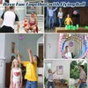 ألعاب Gun Toys Childrens Flying Ball شنقا ملونة LED التلقائي التلقائي كرة الدوران الأسود السحري كرة الطائرة كرة الأطفال هدية 2404