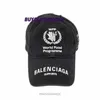豪華な帽子ファッションデザイナーキャップ女性男性刺繍野球帽Blnciaga World Food Program Embroiled Logo Hat -Wash BlackWL